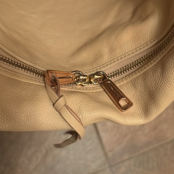 Rebecca Minkoff Bailey Hobo Bag cream Leather studded handle Large Handbag - Picture 6 of 6